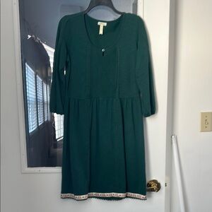 Matilda Jane Green 3/4 Sleeve Dress Medium
